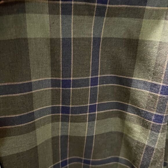 NWT Thomas Dean Men's Green Plaid Shirt Small #264 - Picture 4 of 5